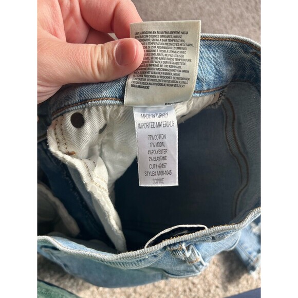 AGOLDE Sophie High Rise Jeans Women's Size 26 Stretch Medium Blue EUC - Picture 5 of 10